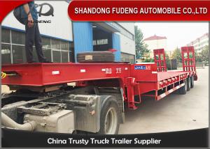Quality Heavy duty 40 - 60 ton low flatbed semi trailer excavator carry trucks and trailers wholesale