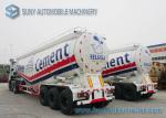 Professional 12 Wheels Dry Bulk Tanker Trailer Tri - Axle V Shape