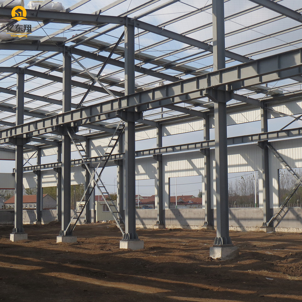 Modern Prefabricated Steel Structure Building With PU Sandwich Panel