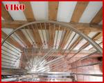 Spiral StaircaseVH33S Tread Glass Aluminum Baluster Stair Curved Glass Handrail