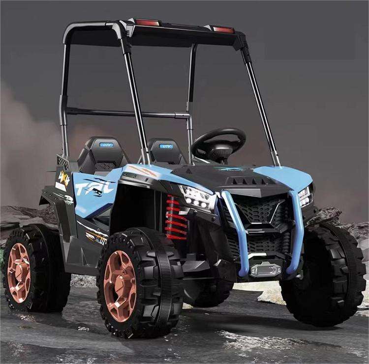 4x4 Electric Buggy Car for Kids Four-wheel Drive Leather Seat and Baking Paint Option