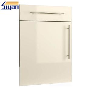 Quality High Gloss Replacement Kitchen Cabinet Doors Shaker Style Cream White Color wholesale