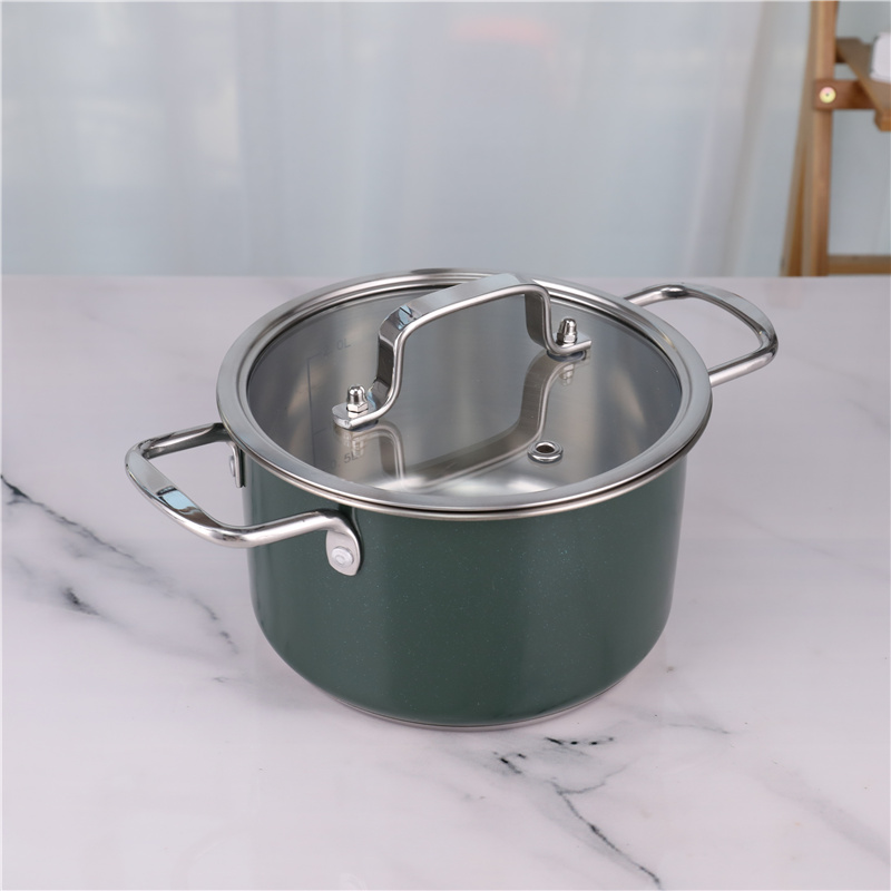 Home Kitchen Stainless Steel Cookware Set 3pcs With Lid