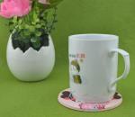 Lovely Girl 2d/3d Silicone Cup Coaster / Heat Resistant Table Placemat For