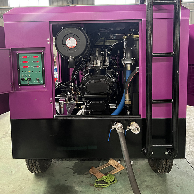 Screw Air Compressor Working Pressure 20bar Diesel Air Compressor Screw Type Portable Air Compressor Machine