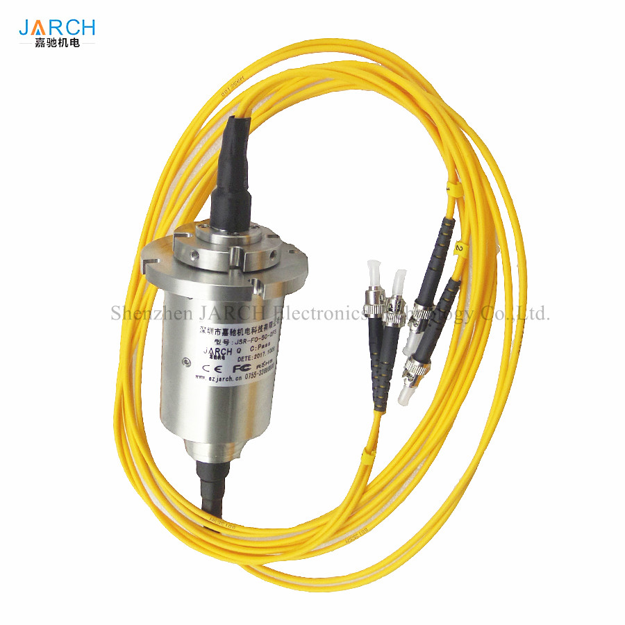 Low Speed Fiber Optic Slip Ring Single Mode Dual Fiber SC LC FC ST Connector FORJ