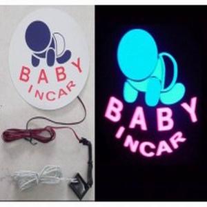 Quality customized light up el logo// el sticker/ el badge wholesale