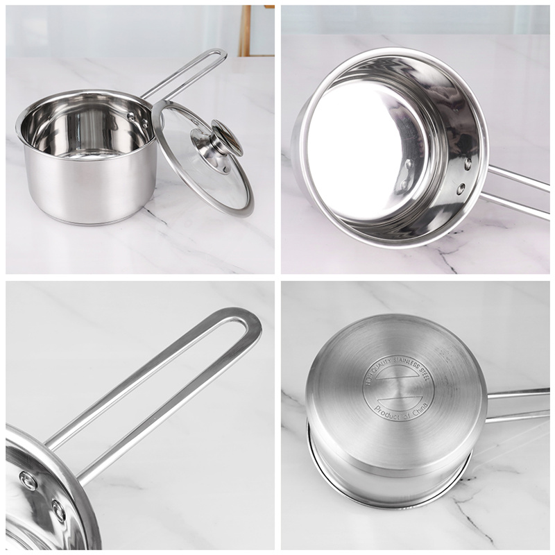 Non Stick 201 Stainless Steel 3pcs Hot Pot Stock Soup Pot