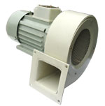 Low in noise centrifugal air-blower
