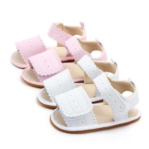 Quality New style Rubber soft sole Summer outdoor Princess Baby girl sandals wholesale