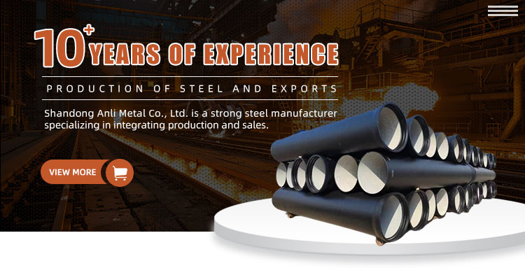 Ductile iron pipe factory direct sales
