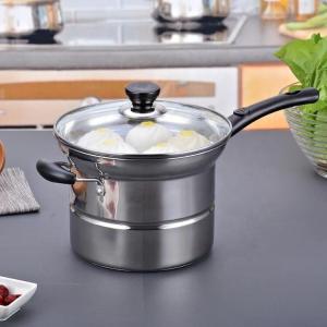 Quality Stainless Steel Kitchen Sauce Pans Sustainable Eco Friendly Milk Pot wholesale