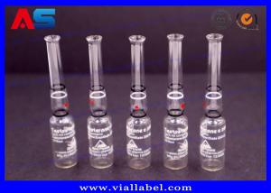 Quality Custom Printing 1ml Bodybuilding Pharmaceutical Glass Ampoule Clear wholesale