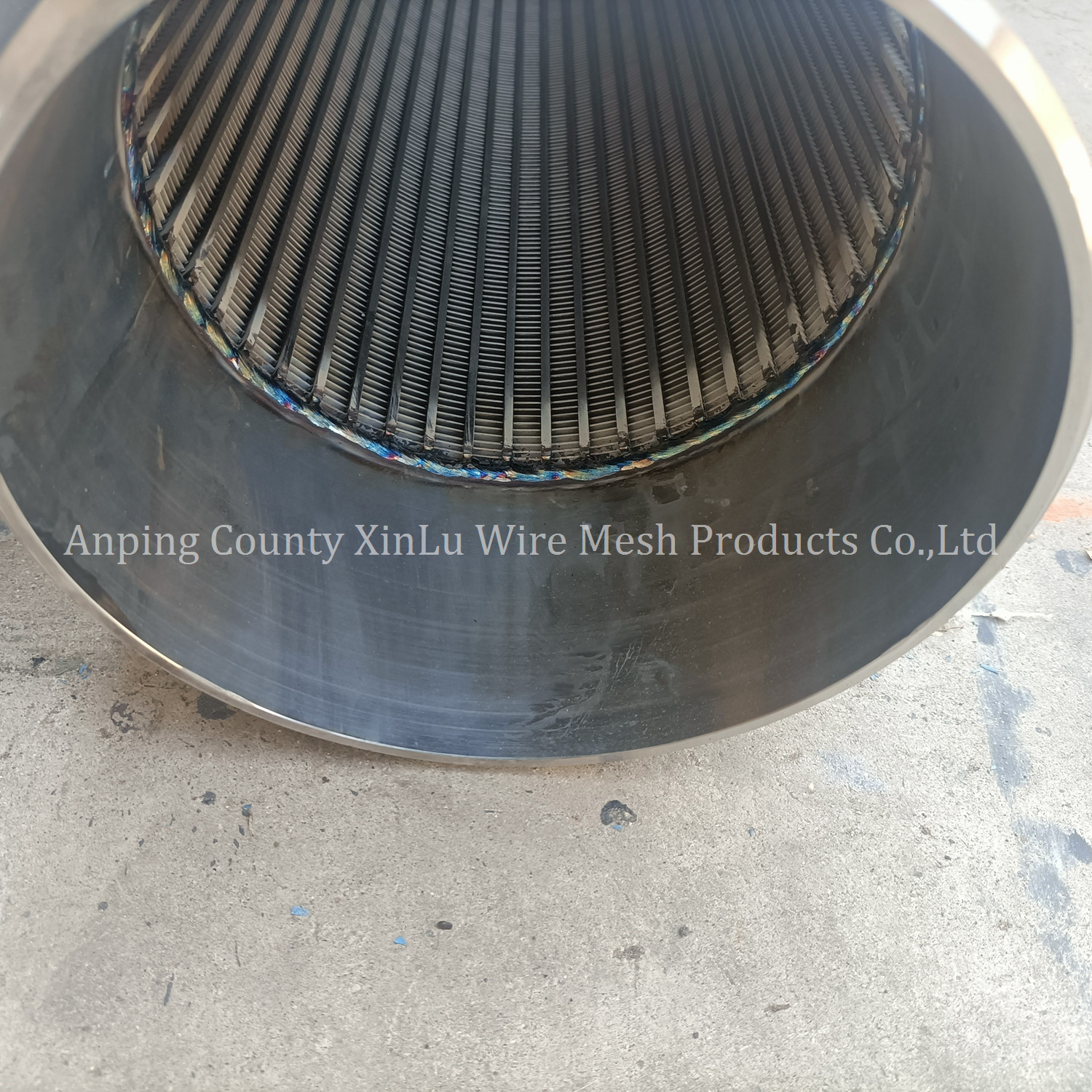Precision Wedge Wire Continuous Slot Sand Control Screens Welded Baffle Rings Connection