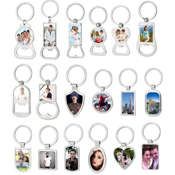 Sublimation Bottle Opener Keychain Custom Sublimation Blanks Keyring Bottle