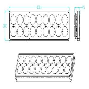 Quality agriculture product 1000w apollo 18 led grow lights/ vipar led grow light wholesale
