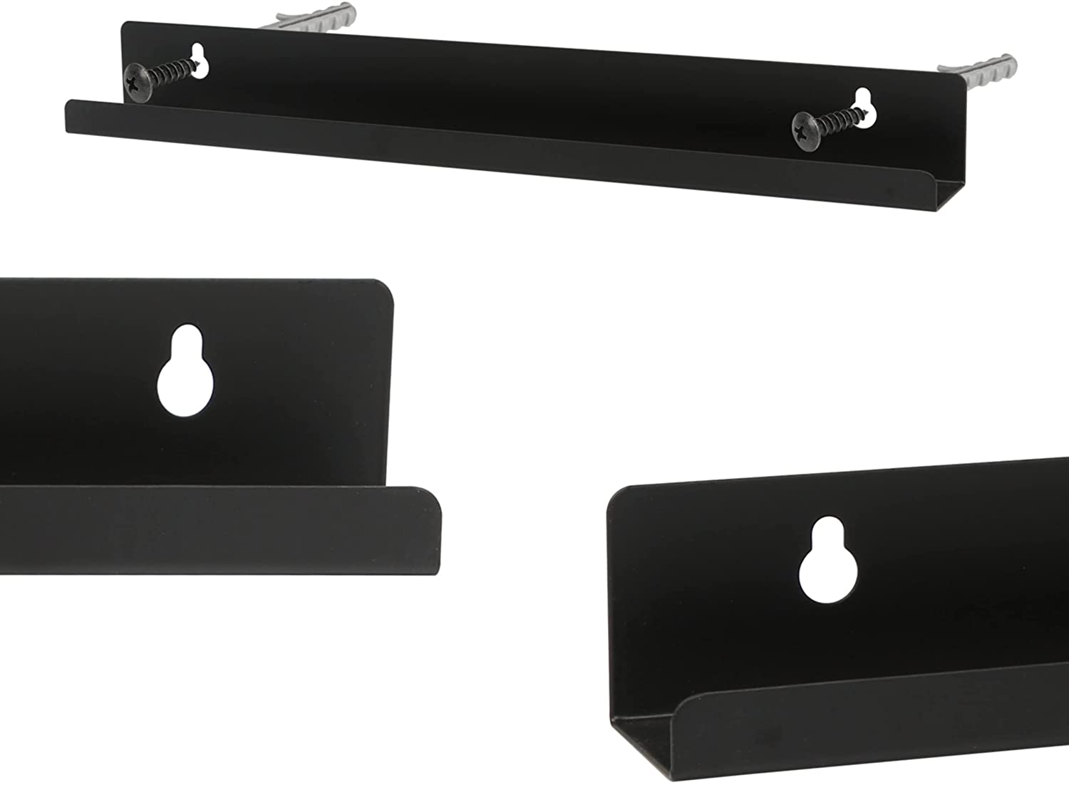 Metal Vinyl Record Shelf Wall Mount Decor Standard Design for Music Records Collector