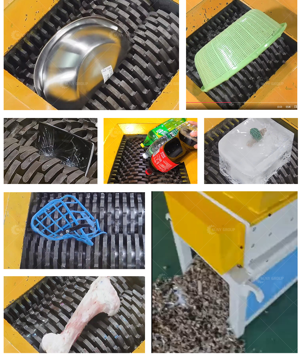 Small Used Melt Steel Drum Shredder Multifunctional Waste Material Voltage 380V/50Hz