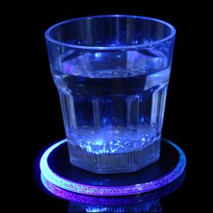 Quality Weight Activated Round LED Acrylic Coaster For Table Centerpieces, Weddings, Birthdays, KTV ,Night Club wholesale