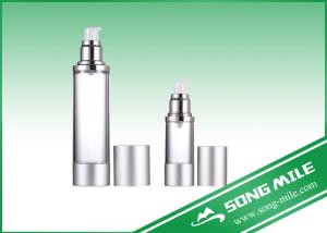 Quality Airless Pump Bottle Silver Frosted Airless Sprayer Bottle 15ml 30ml wholesale