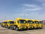 New Seats 6x4 Used Howo Tractor Trucks , Yellow Used Howo Prime Mover