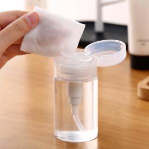 Quality Transparent Leak Proof Make Up Remover Bottle With Pump Dispensing wholesale