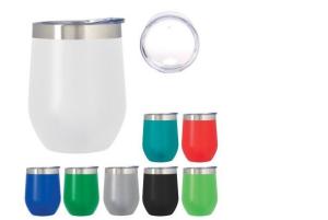 Quality Multi Colored Stemless Wine Tumbler Double Walled Stainless Steel Material wholesale