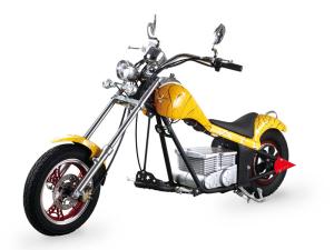 Quality Yellow Coolest Harley Electric Motorcycles 60Km / H With 48V 500W Motor wholesale