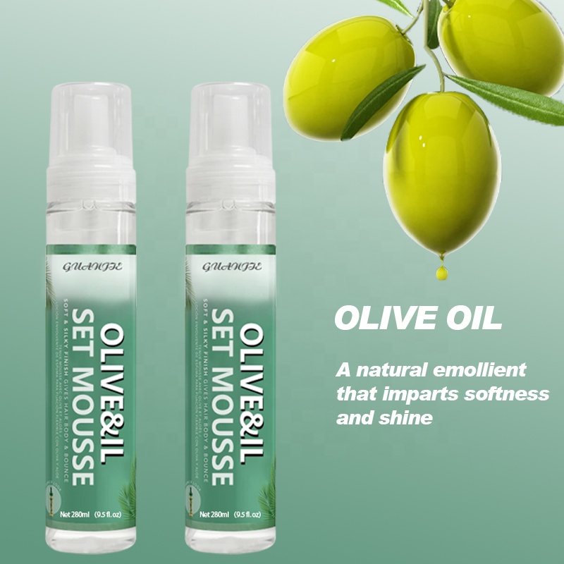 No Flaking Olive Oil Hair Styling Mousse For All Hair Types