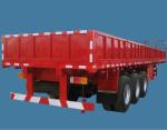 3 * 13ton Capacity Side Wall Flatbed Truck Semi Trailer 40T 3 Axles Cargo