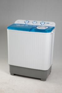 Quality Blue Plastic Cover Full Size Twin Tub Washing Machine With Spin Dryer 214 Pcs Load wholesale