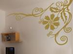 Reusable Wall Flower Stickers WQ-083 /Floral Wall Stickers