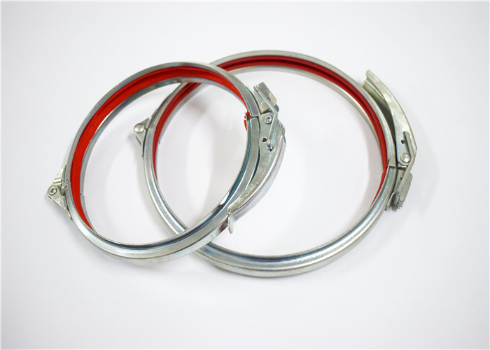 Quick Release Durable Galvanised Tube Clamps , Seamless Galvanized Steel Pipe Clamps