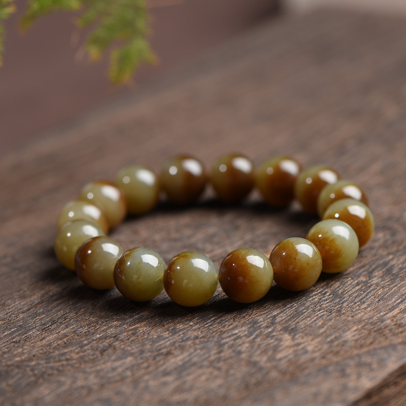 Natural Jade Stone Bracelet Jade Jewelry 6mm 8mm10mm 12mm 14mm Natural White Jade Stone Round Beads Friendship Bracelet Handmade Jewelry