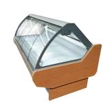 Supermarket Fresh Deli case Meat Refrigerator With Curved Glass Display