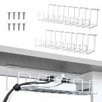 Organize Your Cables Like a Pro Cable Management Tray for Under Desk Cable