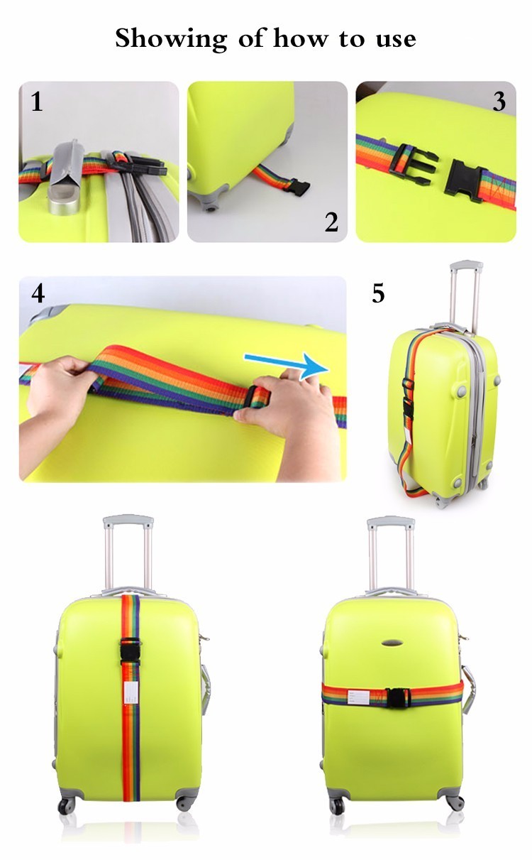 5.0CM wide 180CM length with colorful Customer sublimation printing Luggage belt