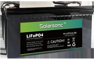 Quality 12v Server Rack Lifepo4 Battery 200ah 250Ah 300ah 3200wh wholesale