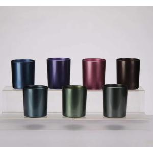 Quality CE 13.5cm Classic Round Glass Bottle Candle Holders For Bar wholesale