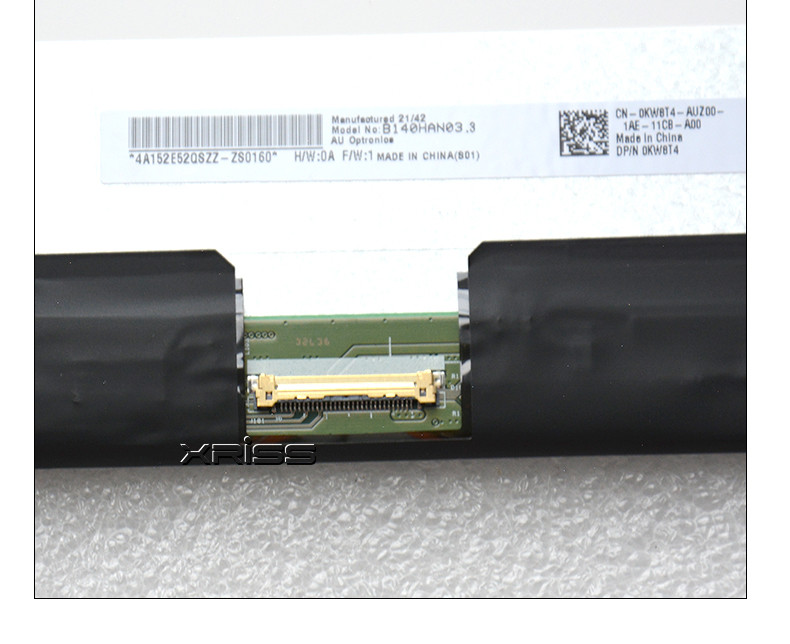B140HAN03.3 N140HCE-G52 For Latitude 7480 7490 14.0 Laptop LCD Screen FHD 30pins