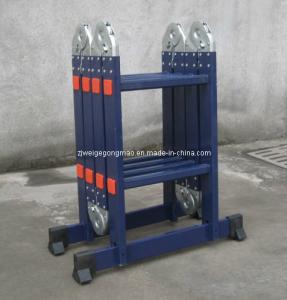 Quality Blue 8.2ft 4×2 Aluminium Scaffolding Ladder wholesale