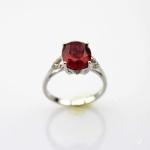 Fashion Jewelry 7mmx9mm Tanzanite Cubic Zirconia Sterling Silver Ring (R247)