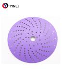 Abrasive Automotive Purple Zirconia Sanding Disc Multi Holes With Velcro