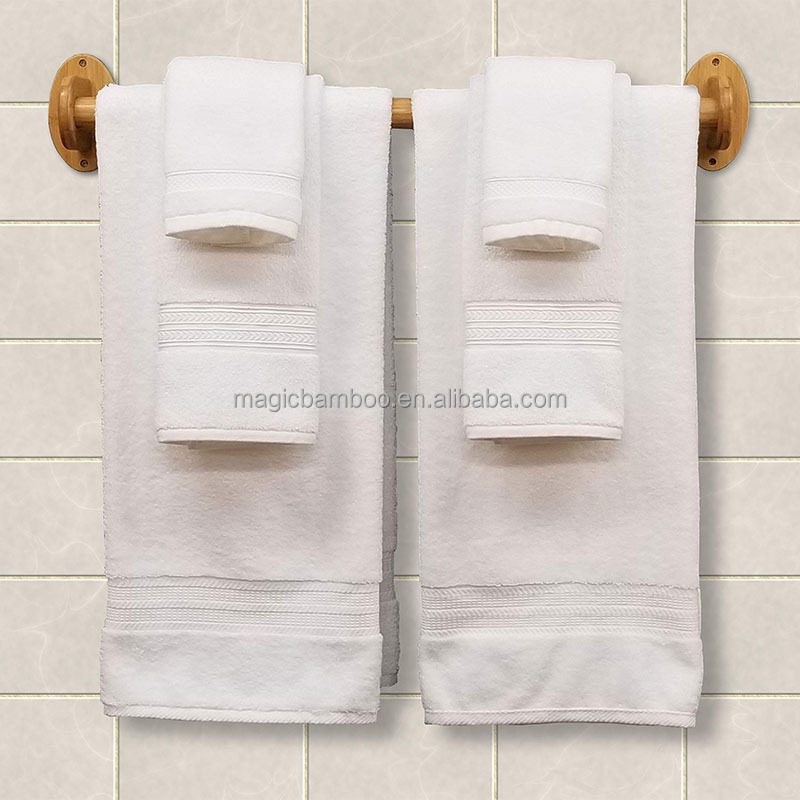 BAMBOO Towel Rack Wall Mount for Team Customers in Bathroom Kitchen Studio Spa Shower