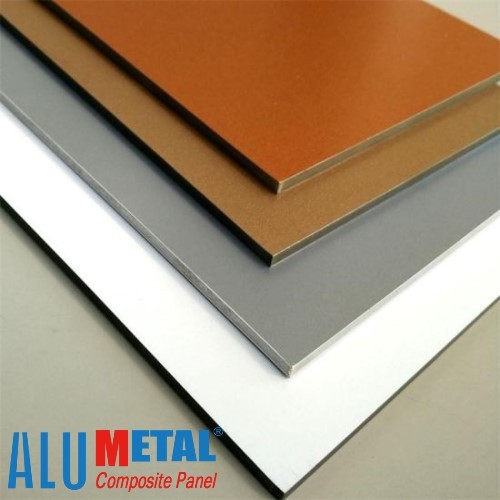 0.4MM 1250mm Fire Rated Aluminium Composite Panel PE Painted Black Acp Sheet AA3003