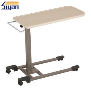 Quality Movable Square Table Top Wood Color With Steel Powder Coated Frame wholesale