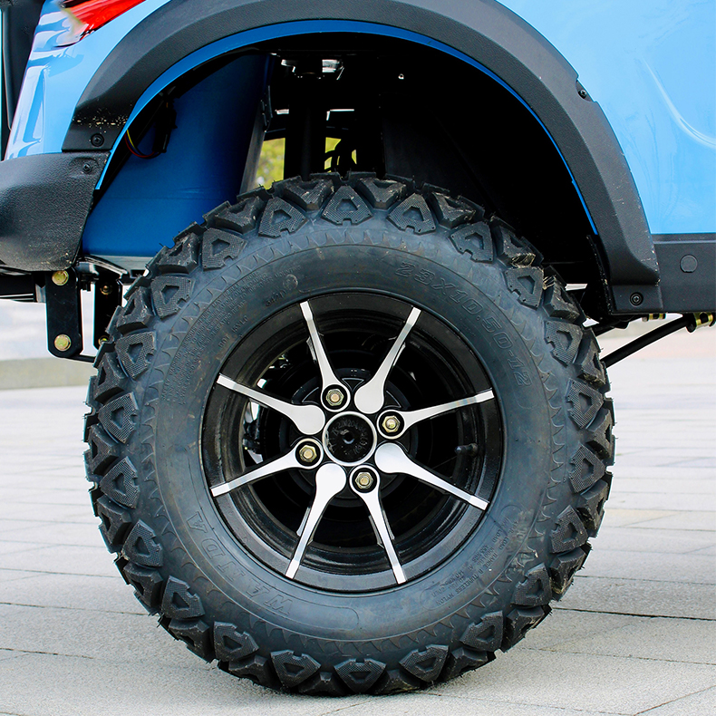 2024 Electric 4 Person Golf Cart for Hunting Transport 20% Grade Ability 15.5mph Maximum Speed 48V 5KW AC Motor