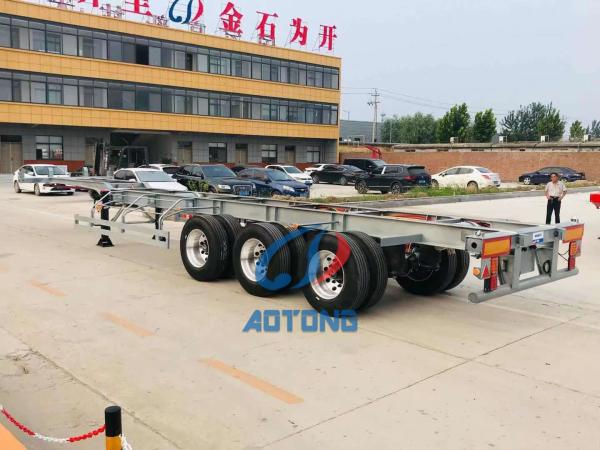 20ft / 40ft Skeleton Shipping Container Semi Trailer Skeletal Truck Trailers