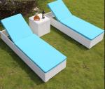 PE Rattan patio Backyard beach Chaise Lounge chairs Leisure Aluminium Outdoor