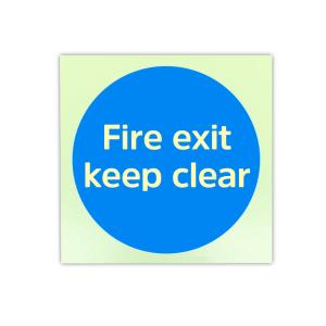Quality OEM Photoluminescent Fire Signs Self Luminescent Exit Signs For Fire Door Keep Shut wholesale